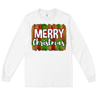 White merry christmas brushstroke Long Sleeve Tee - Jasminsmagicworld