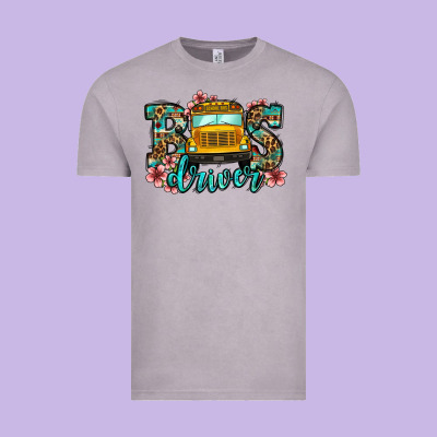School Bus Driver Vintage Tee Designed By Jasminsmagicworld