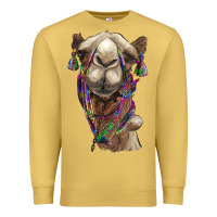 Antique Gold tie dye camel Premium Sweatshirt - BarkalooDesign