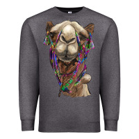 Charcoal Heather tie dye camel Premium Sweatshirt - BarkalooDesign