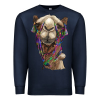 Navy tie dye camel Premium Sweatshirt - BarkalooDesign