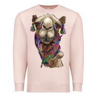 Pale Pink tie dye camel Premium Sweatshirt - BarkalooDesign