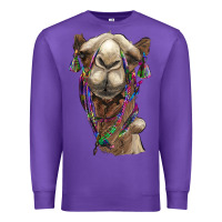 Purple tie dye camel Premium Sweatshirt - BarkalooDesign