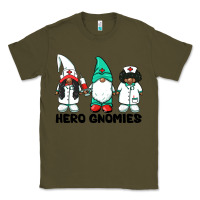 Army Green hero gnomies african american nurse gnomies medical gnomies Classic Tee - BarkalooDesign