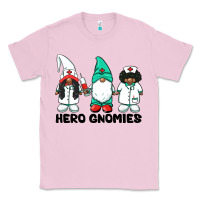 Bubblegum Pink hero gnomies african american nurse gnomies medical gnomies Classic Tee - BarkalooDesign