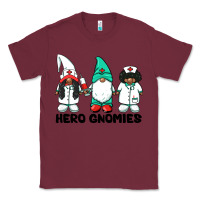 Burgundy hero gnomies african american nurse gnomies medical gnomies Classic Tee - BarkalooDesign