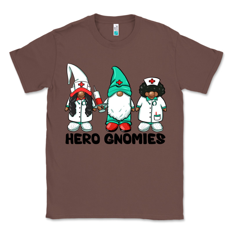 Hero Gnomies African American Nurse Gnomies Medical Gnomies Classic Tee by BarkalooDesign | Teevron