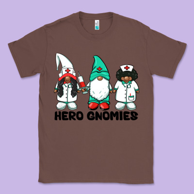 Hero Gnomies African American Nurse Gnomies Medical Gnomies Classic Tee Designed By Barkaloodesign