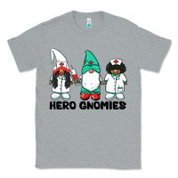 Heather Grey hero gnomies african american nurse gnomies medical gnomies Classic Tee - BarkalooDesign