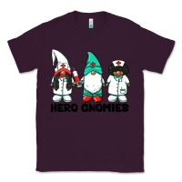 Plum hero gnomies african american nurse gnomies medical gnomies Classic Tee - BarkalooDesign