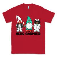 Red hero gnomies african american nurse gnomies medical gnomies Classic Tee - BarkalooDesign