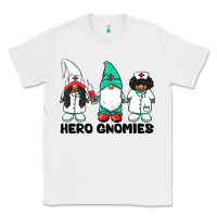 White hero gnomies african american nurse gnomies medical gnomies Classic Tee - BarkalooDesign