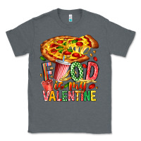 Charcoal Heather Food Is My Valentine Classic Tee - CowhideDigitalArt
