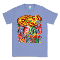 Colony Blue Food Is My Valentine Classic Tee - CowhideDigitalArt