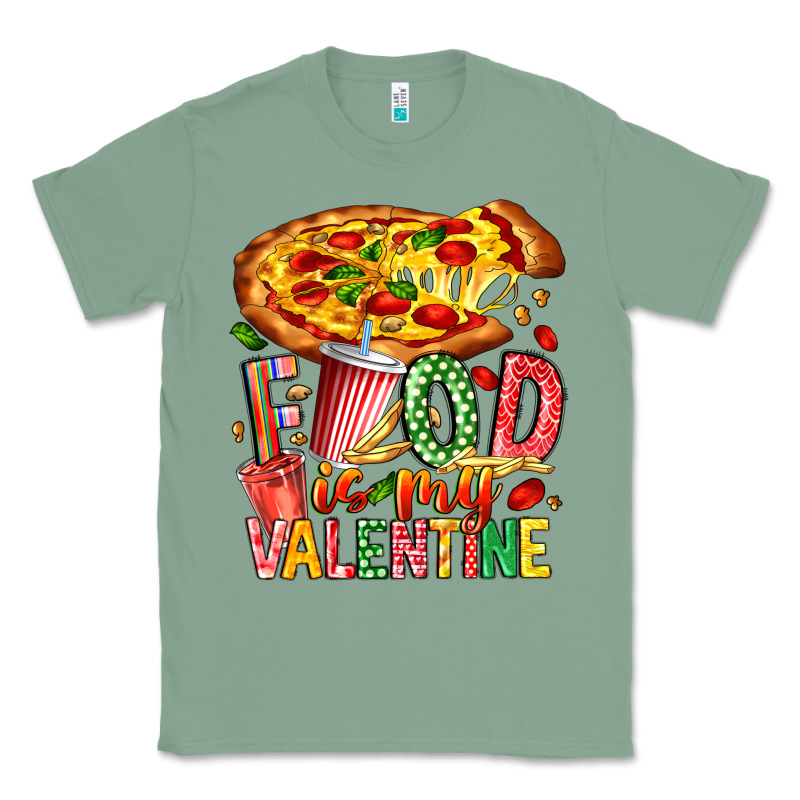 Food Is My Valentine Classic Tee by CowhideDigitalArt | Teevron
