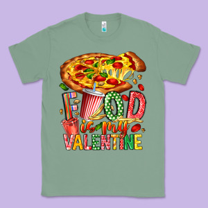 Food Is My Valentine Classic Tee Designed By Cowhidedigitalart