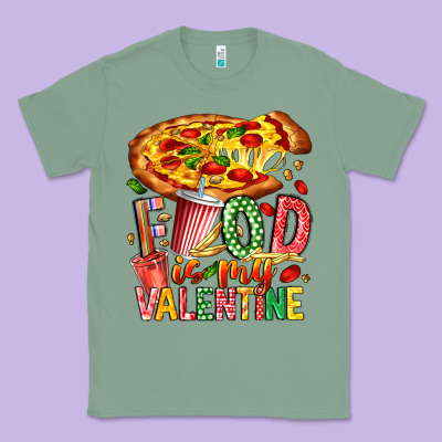 Food Is My Valentine Classic Tee Designed By Cowhidedigitalart