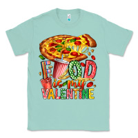 Seafoam Food Is My Valentine Classic Tee - CowhideDigitalArt