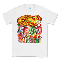 White Food Is My Valentine Classic Tee - CowhideDigitalArt