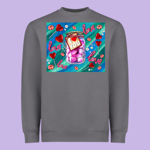 Sugar With Love Heavyweight Sweatshirt Designed By Adodesignshop