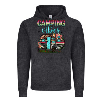 Vintage Black camping vibes Vintage Hoodie - JahusDesignShop