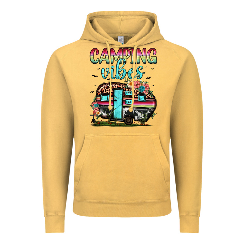 Camping Vibes Vintage Hoodie by JahusDesignShop | Teevron