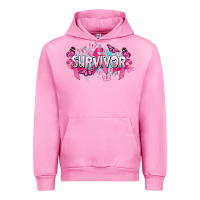 Fuchsia Pink Cancer survivor Cancer Awareness Urban Hoodie - HowdyJamesFarm