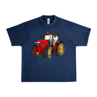 Western Farm Tractor Red Urban Heavy Tee | Teevron