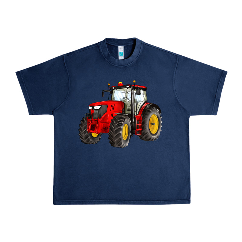 Western Farm Tractor Red Urban Heavy Tee by Artiststas | Teevron