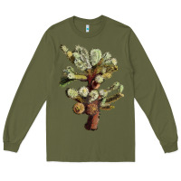 Army Green cholla tree cactus Long Sleeve Tee - LillyAllenDesigns