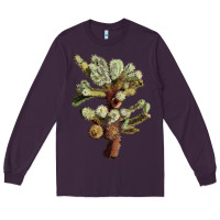 Plum cholla tree cactus Long Sleeve Tee - LillyAllenDesigns