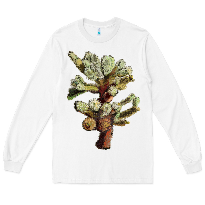 Cholla Tree Cactus Long Sleeve Tee by LillyAllenDesigns | Teevron