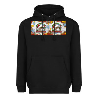 Black When You're Dead Inside But It's Christmas Hippie Skeleton Santa Heavyweight Hoodie - Artiststas