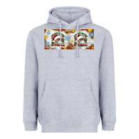 Heather Grey When You're Dead Inside But It's Christmas Hippie Skeleton Santa Heavyweight Hoodie - Artiststas
