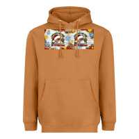 Meerkat When You're Dead Inside But It's Christmas Hippie Skeleton Santa Heavyweight Hoodie - Artiststas