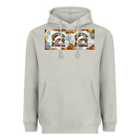Moon Dust When You're Dead Inside But It's Christmas Hippie Skeleton Santa Heavyweight Hoodie - Artiststas