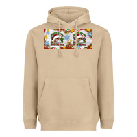 Mushroom When You're Dead Inside But It's Christmas Hippie Skeleton Santa Heavyweight Hoodie - Artiststas