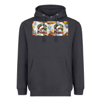 When You're Dead Inside But It's Christmas Hippie Skeleton Santa Heavyweight Hoodie | Teevron