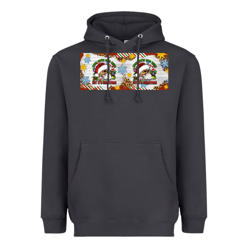 When You're Dead Inside But It's Christmas Hippie Skeleton Santa Heavyweight Hoodie by Artiststas | Teevron