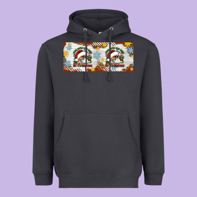 When You're Dead Inside But It's Christmas Hippie Skeleton Santa Heavyweight Hoodie Designed By Artiststas