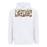 White When You're Dead Inside But It's Christmas Hippie Skeleton Santa Heavyweight Hoodie - Artiststas