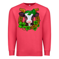 Cardinal lucky horseshoe 4 leaf clover baby calf Premium Sweatshirt - Jasminsmagicworld