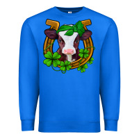 True Royal lucky horseshoe 4 leaf clover baby calf Premium Sweatshirt - Jasminsmagicworld
