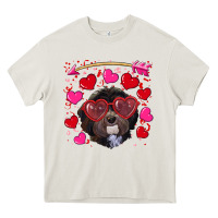 Cream valentine's day havanese dog Heavy Core Tee - RanaPortraitStore
