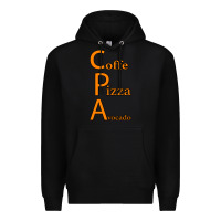 Black coffe pizza avocado Premium Hoodie - Bettercallsaul