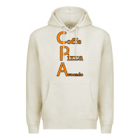 Oatmeal Heather coffe pizza avocado Premium Hoodie - Bettercallsaul