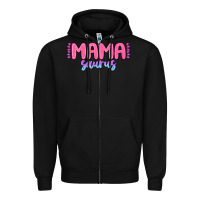 Black mama saurus Zipper Hoodie - MaliasSmallBusiness