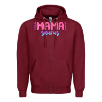 Burgundy mama saurus Zipper Hoodie - MaliasSmallBusiness