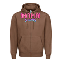 Chestnut mama saurus Zipper Hoodie - MaliasSmallBusiness