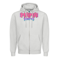 Dove Grey mama saurus Zipper Hoodie - MaliasSmallBusiness